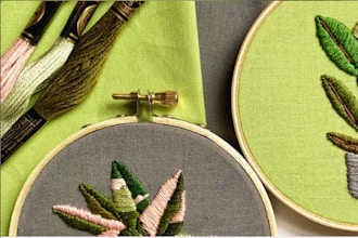 Evening Cocktail & Craft: House Plant Embroidery